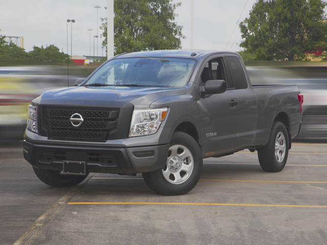 a 2020 gray nissan titan pro 4x parked on a dealership lot