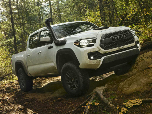 A Toyota Tacoma off-roading