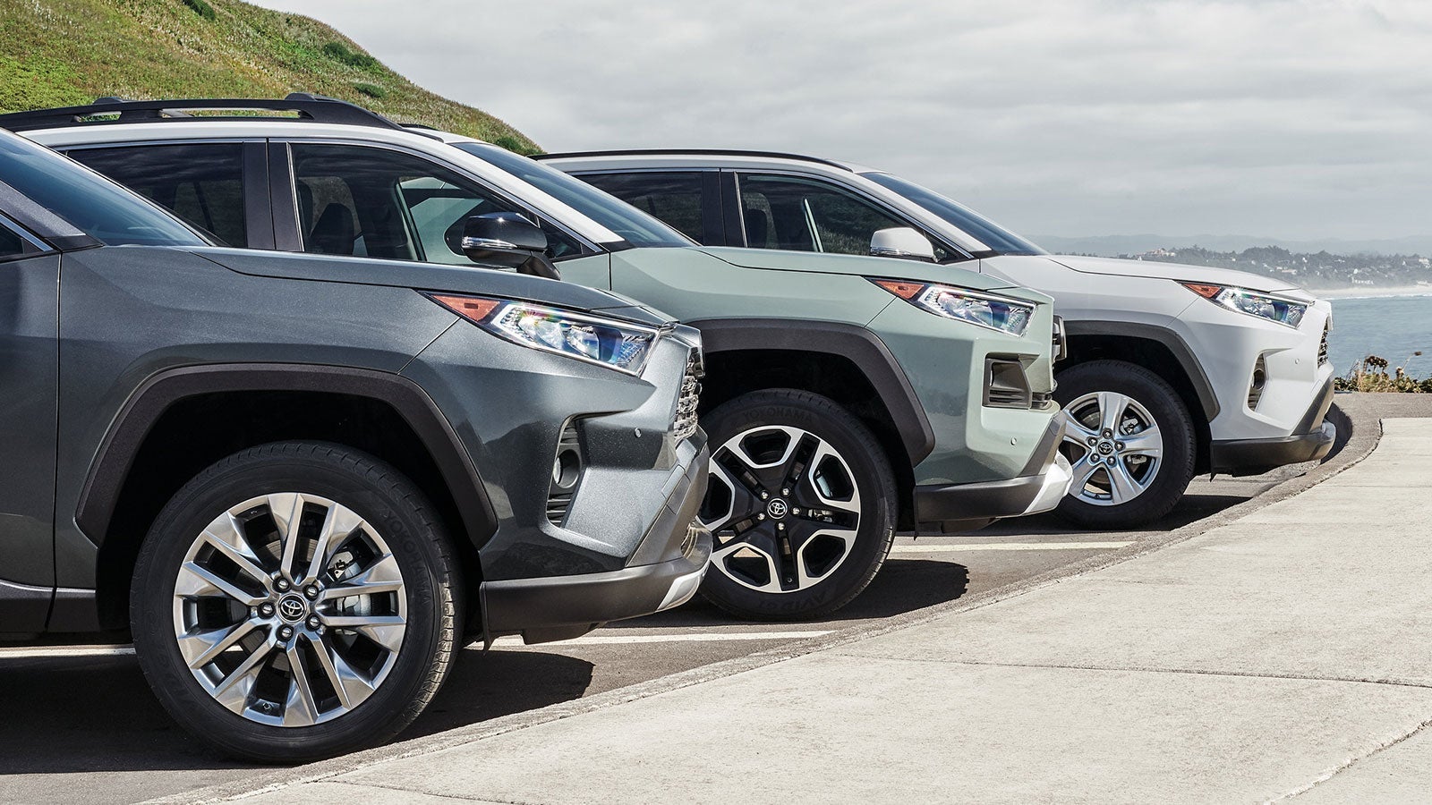 lineup of used vehicles