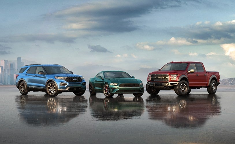 lineup of ford vehicles